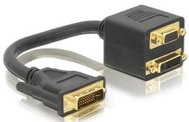 Delock Adapter DVI-I to DVI-I VGA 0.1m