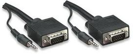 Manhattan Cable VGA x2 to Jack 3.5mm x2 Black 4.5m