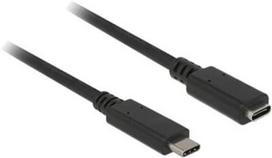 Delock USB Type C Male to Female 1m Black