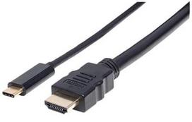 hdmi type c to hdmi - Manhattan USB Type-C to HDMI Black 2m - 1 nuotrauka