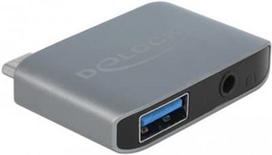 Delock Adapter USB Type-C To 3.5mm + USB