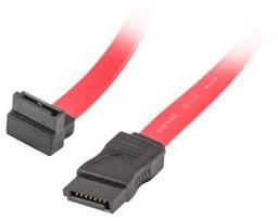 Lanberg Cable Angled SATA / SATA Red 0.5m