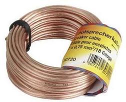 Hama Loudspeaker Cable 2 x 0.75 mm Transparent 10m