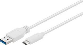 Goobay Cable USB 3.0 To USB Type C 0.5m White