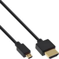 InLine Superslim 4K UHD Cable HDMI To Micro HDMI 1.8m Black