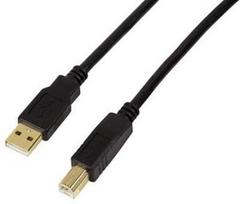 usb 2.0 a b cable - LogiLink Cable USB-A to USB-B Black 20m - 1 nuotrauka