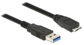 micro b to usb - Delock Cable USB to USB-micro 2m Black - 1 nuotrauka
