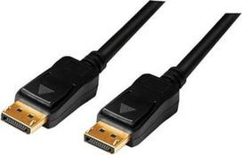 displayport kabelis 1.2 - LogiLink 4K DisplayPort Connection Cable 15m Black - 1 nuotrauka