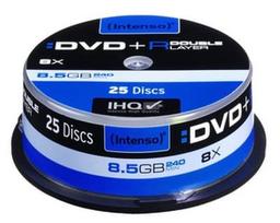 Intenso DVD+R DL 8X 8.5GB Double Layer 25 Pack Spindle