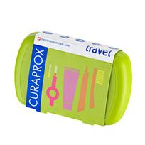 curaprox rinkinys - CURAPROX TRAVEL SET, kelioninis dantų priežiūros rinkinys, žalias - 3 nuotrauka
