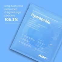 aimx kauke - AimX „Hydrate Me“ lakštinė drėkinanti veido kaukė su peptidais, 25 ml x 5vnt dėžutėje. - 2 nuotrauka