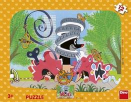 Dino Frame Puzzle Mole Repairman 12pcs 30309