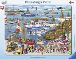 Ravensburger Frame Puzzle Bustling Harbor 42pcs 061631