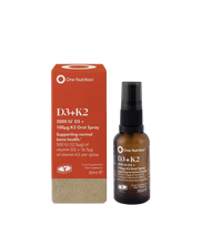 One Nutrition purškiamas vitaminas D3 + K2, 30ml