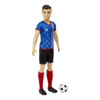 lele barbe pigu.lt - Mattel Barbie Ken Soccer HCN15, 29 cm - 1 nuotrauka