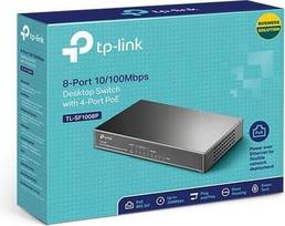 komutatorius 4 port - TP-Link TL-SF1008P 8-port - 16 nuotrauka