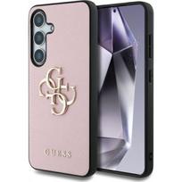 samsung galaxy s25 plus deklas - Guess "Grained Big 4G Logo Small Classic Logo Case Galaxy S25 Plus" Pink - 1 nuotrauka