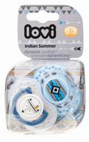 LOVI čiulptukas dinaminis silikoninis Indian summer 0-3mėn. 2vnt, 22/855boy