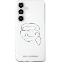 telefono deklas karl lagerfeld - Karl Lagerfeld "Rhinestones Karl Head Logo Galaxy S25" Transparent - 1 nuotrauka