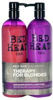 Tigi Bed Head Dumb Skirtas šviesiems plaukams Šampūnas Moterims 750 ml (750ml Bed Head Dumb Skirtas šviesiems plaukams Šampūnas + 750ml Bed Head Dumb Skirtas šviesiems plaukams Reconstructor)