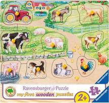 Ravensburger My First Wooden Puzzle Farm 10pcs 036899