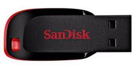 Sandisk Cruzer Blade 64GB Black (Juodas)