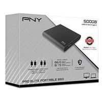 pny 500 - PNY Pro Elite 500GB Black (Juodas) - 5 nuotrauka