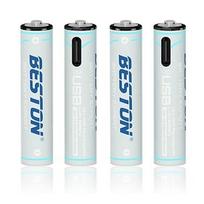 Beston AAA 1.5V USB-C Rechargeable Batteries 4-Pack