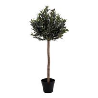 alyvmedis augalas - Dirbtinis augalas vazone, alyvmedis House Nordic, žalia, 126 cm - 2 nuotrauka