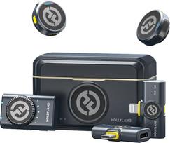 belaidziai mikrofonai - Hollyland Lark M2 Combo Wireless Lavalier Microphone - 1 nuotrauka