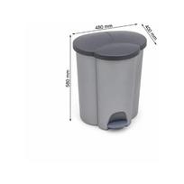 siuksliadezes 40l - Curver Trio 254540 Black (Juoda) - 6 nuotrauka
