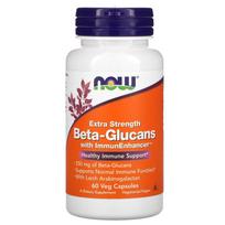 betaines - NOW Foods Beta Gliukanai, 250 mg, 60 kapsulių, imunitetui - 2 nuotrauka