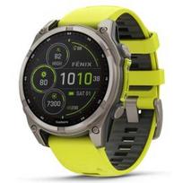 garmin fenix 3 - Garmin Fenix 8 Sapphire Solar 47mm, Titanium/Amp Yellow Graphite (Geltonas, grafitas) - 2 nuotrauka