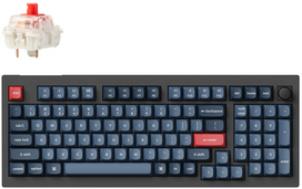 keychron v5 max - Keychron V5 Max QMK/VIA Wireless RGB Hot-Swappable Gateron Red (V5M-D1) Belaidė Mechaninė - 1 nuotrauka