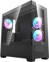 kompiuterio korpusas darkflash ds900 - DarkFlash DS900 Air + 7 ARGB fans Black (Juodas) - 3 nuotrauka