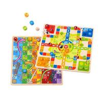 laiptukas - Tooky Toy stalo žaidimai 2in1 Ludo + Išlaisvinkite gyvūnus - 2 nuotrauka