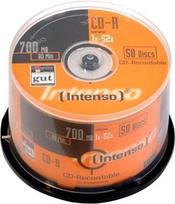 cd r - Duomenų laikmena Intenso CD-R 52x, 700MB, 50vnt. - 1 nuotrauka