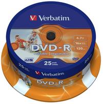dvd diskai - Duomenų laikmena Verbatim, 4.7GB, 25vnt. - 1 nuotrauka