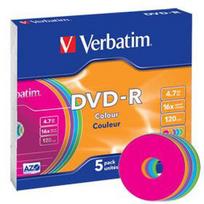 dvd rw - Duomenų laikmena Verbatim, 4.7GB, 5vnt. - 1 nuotrauka