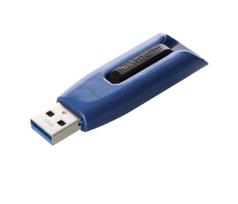 v3 max - Verbatim Pendrive 128GB USB-A 3.2 V3 MAX mėlynos spalvos 49808 - 1 nuotrauka