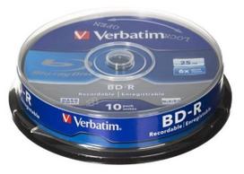verbatim bd r - Duomenų laikmena Verbatim, 25GB, 10vnt. - 2 nuotrauka