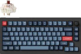 carbon - Keychron V1 MAX Wireless Mechanical 75% Brown Switch Black - 1 nuotrauka