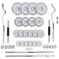 dumbbell set - HMS STC55, 55 kg svorių ir grifų rinkinys - 1 nuotrauka