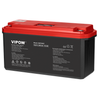 bluetooth automobiliui - Vipow BAT0497 LiFePO4 Bluetooth gelinis akumuliatorius 200Ah - 1 nuotrauka