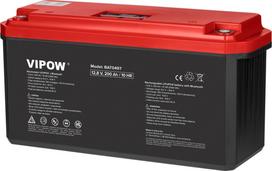 bluetooth automobiliui - Vipow BAT0497 LiFePO4 Bluetooth gelinis akumuliatorius 200Ah - 3 nuotrauka
