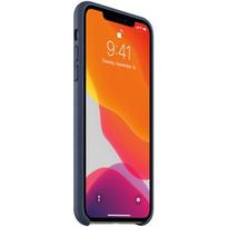 iphone case leather - Apple iPhone 11 Pro Max Leather Case - Midnight Blue - 2 nuotrauka