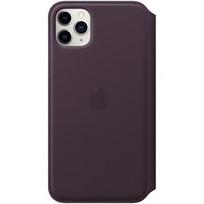 odinis iphone dekliukas - Apple iPhone 11 Pro Max Leather Folio - Aubergine - 1 nuotrauka