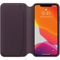 odinis iphone dekliukas - Apple iPhone 11 Pro Max Leather Folio - Aubergine - 3 nuotrauka