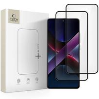 poco x7 - LCD apsauginis stikliukas Tech-Protect Glass Fit  2-Pack Xiaomi Poco X7 Pro juodas - 1 nuotrauka