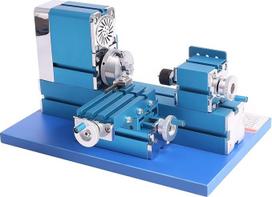 Universalios mini metalo tekinimo staklės, 36 W, CNC įrankis, modelių kūrimui ir švietimui, W10003M